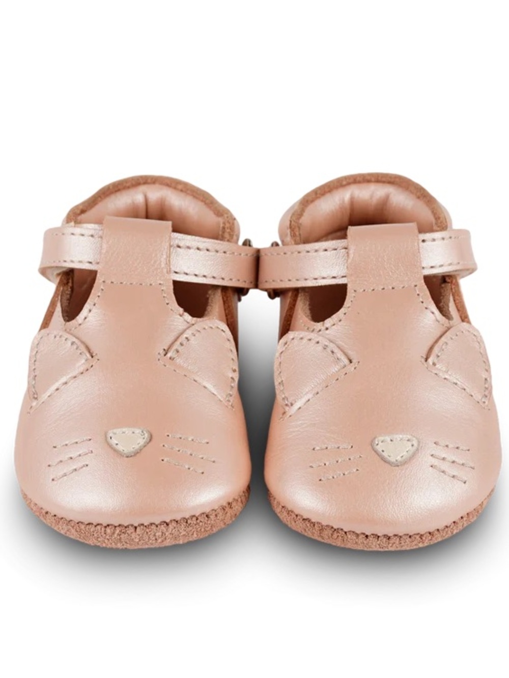 Donsje Blinc Kitty Cat Shoes Pink Powder Metallic Nubuck EU 19 US 4